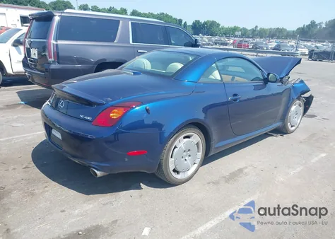 2003 Lexus Sc 430 z USA, uszkodzony, nr VIN JTHFN48Y530040767